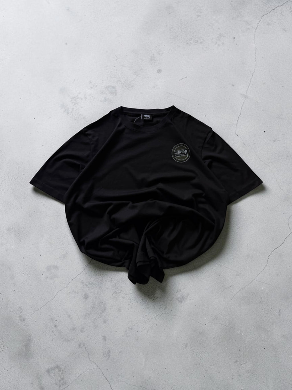 Stussy Black Graphic Tshirt- M