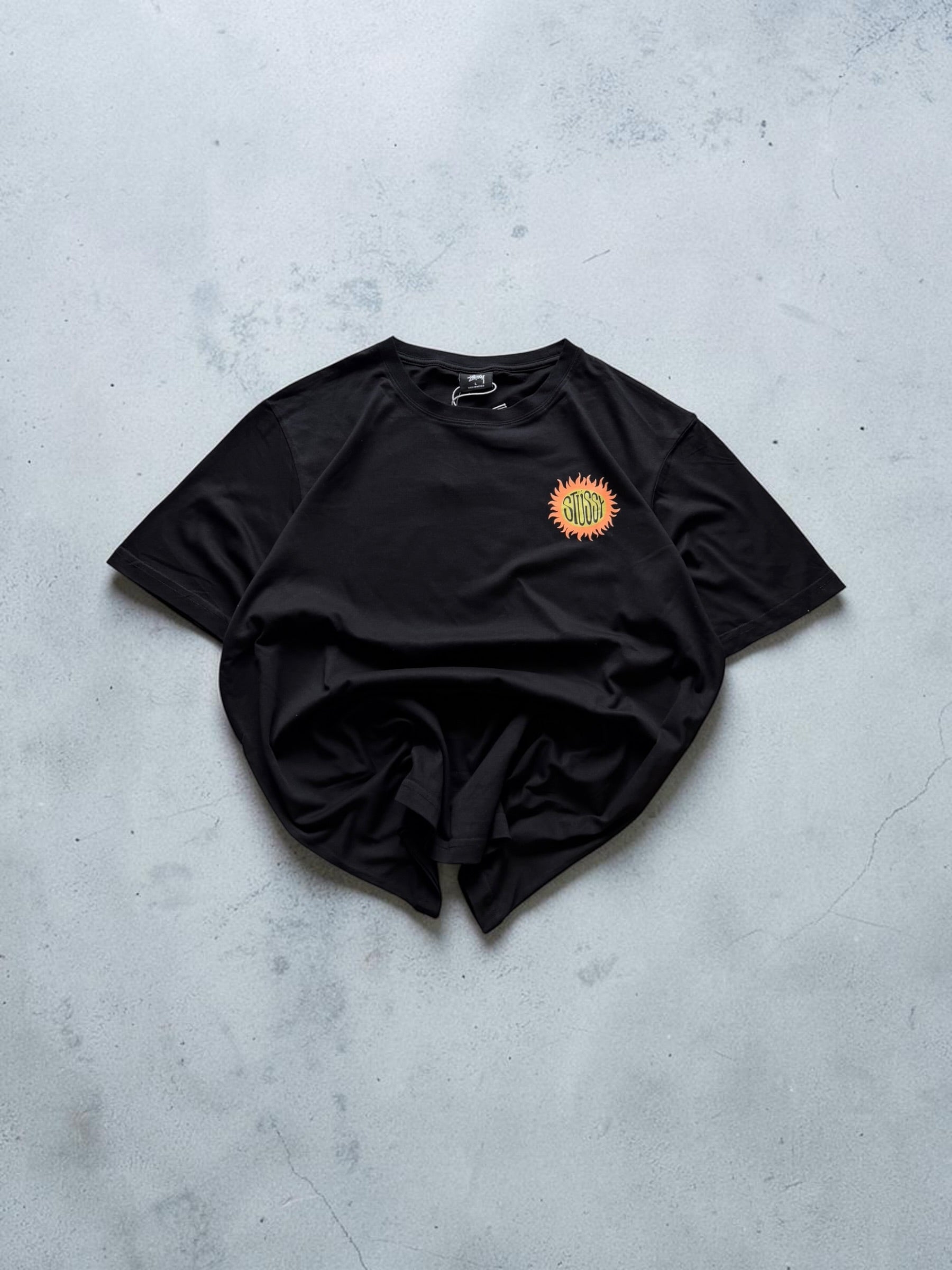 Stussy Black Graphic Tshirt- L