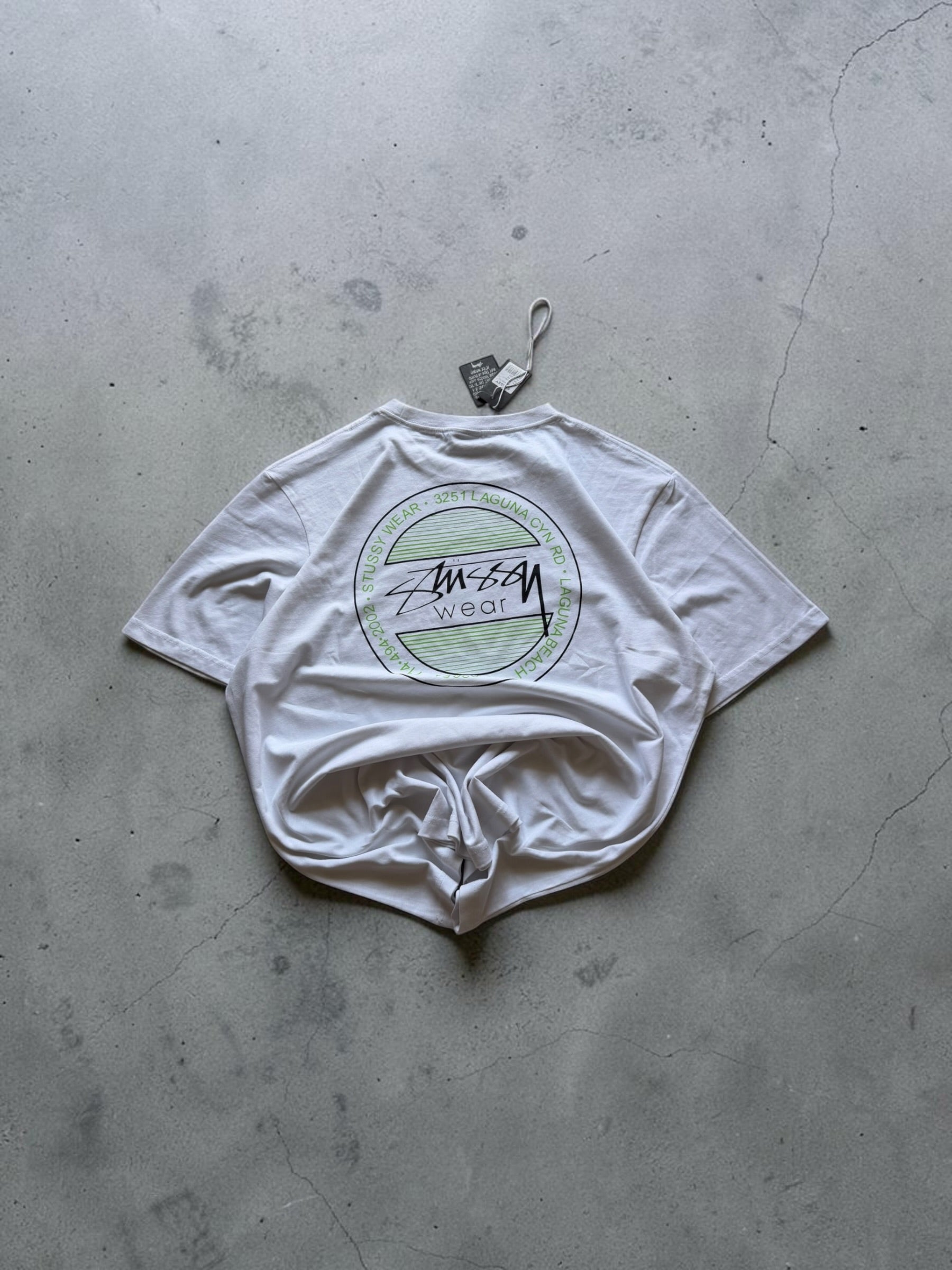Stussy White Graphic Tshirt-L