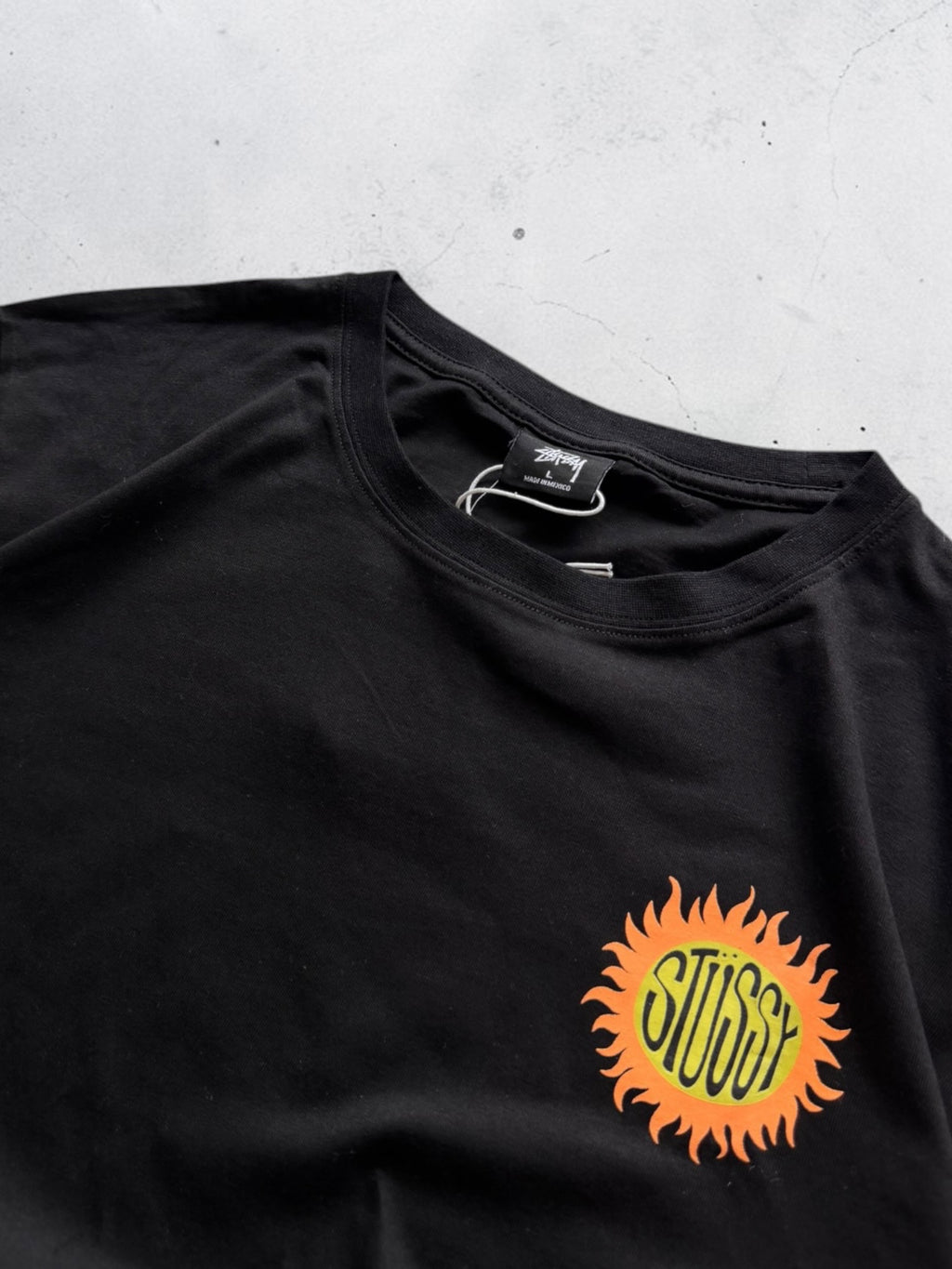 Stussy Black Graphic Tshirt- L