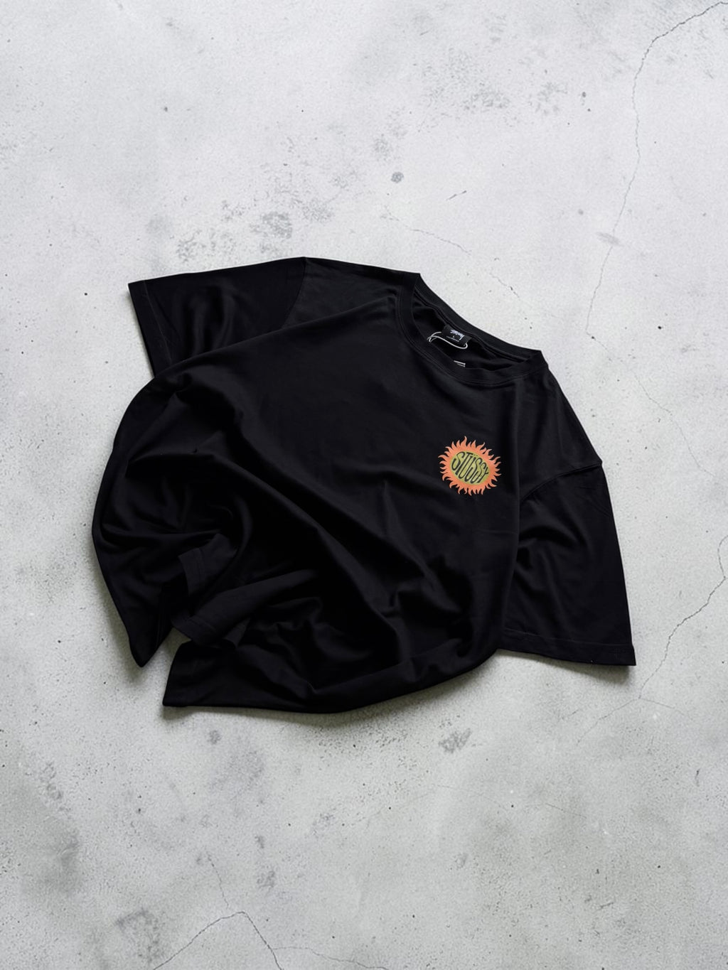 Stussy Black Graphic Tshirt- L