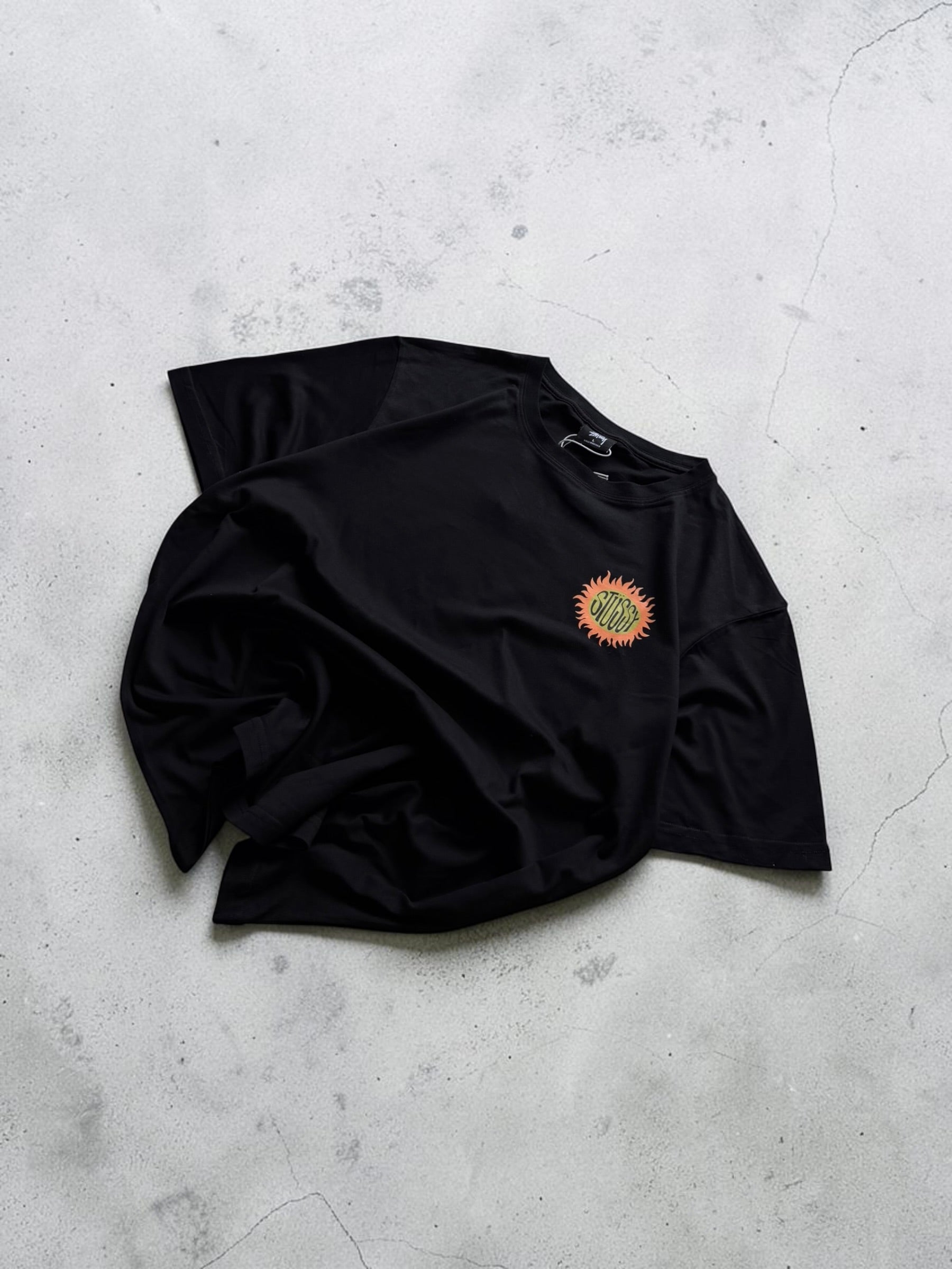 Stussy Black Graphic Tshirt- L