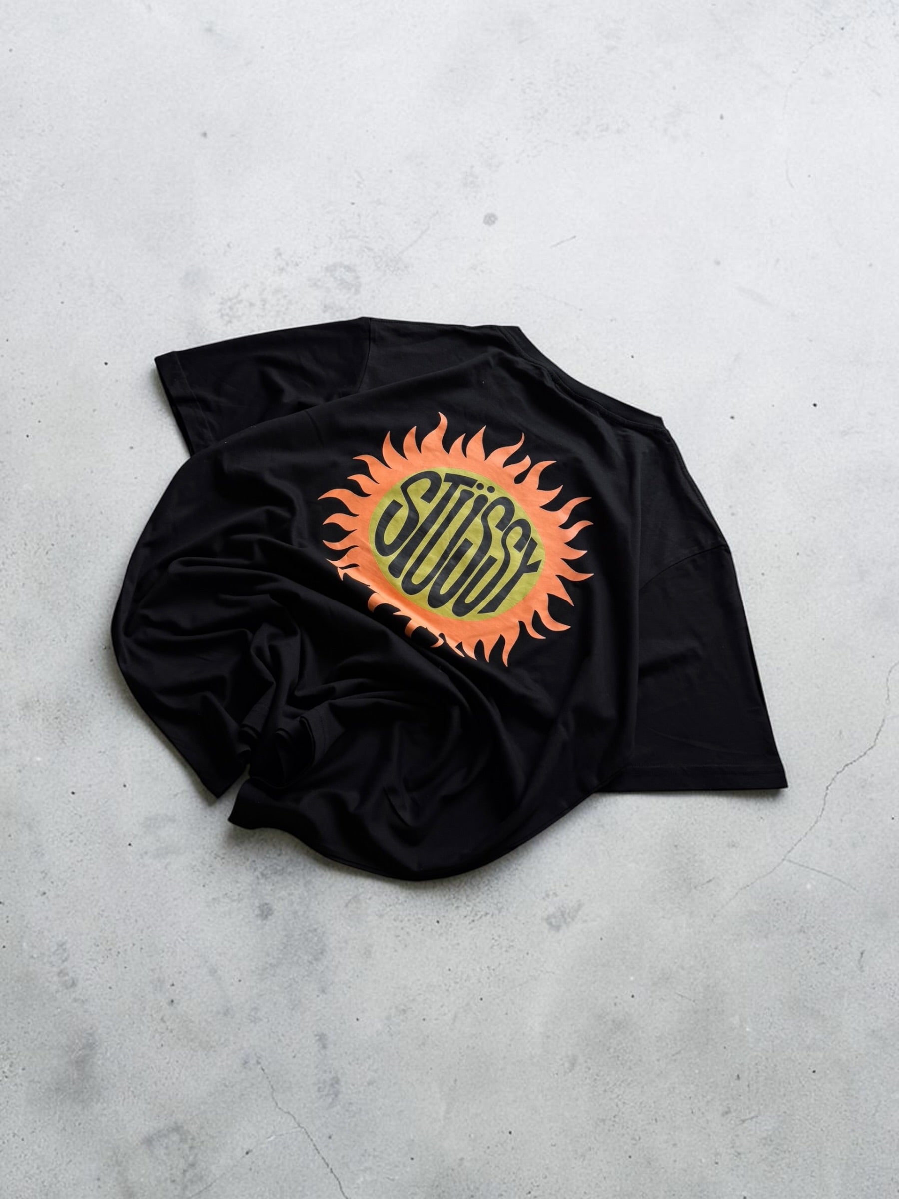 Stussy Black Graphic Tshirt- L