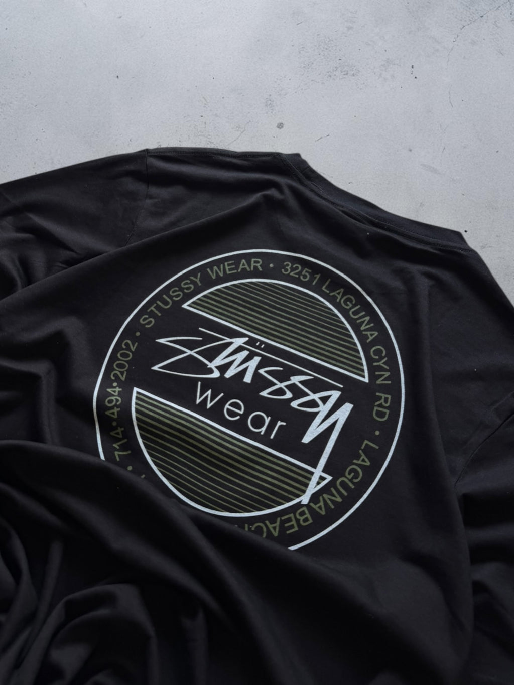 Stussy Black Graphic Tshirt- M