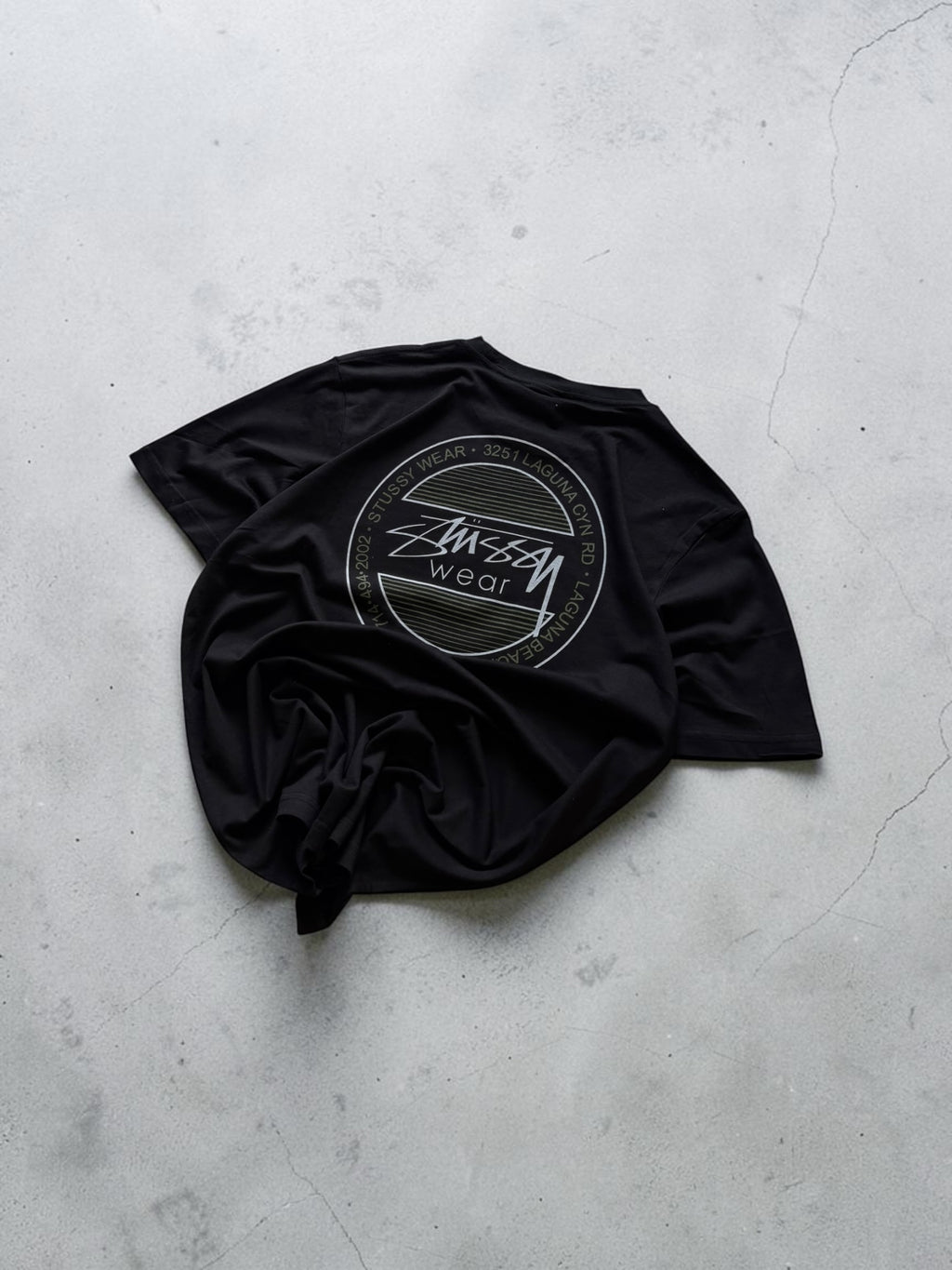 Stussy Black Graphic Tshirt- M