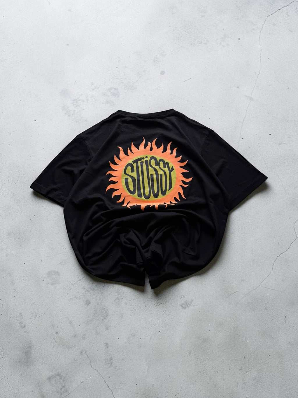 Stussy Black Graphic Tshirt- L