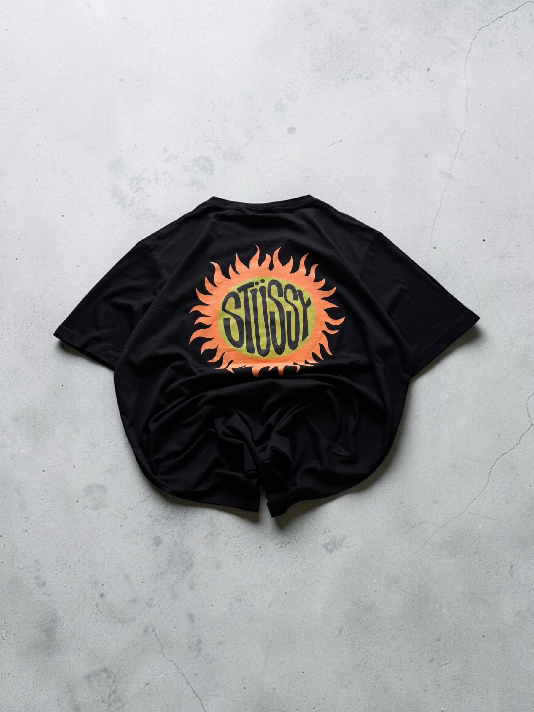 Stussy Black Graphic Tshirt- L